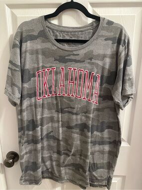 Pressbox Gray Camo "Oklahoma" Short Sleeve Tee